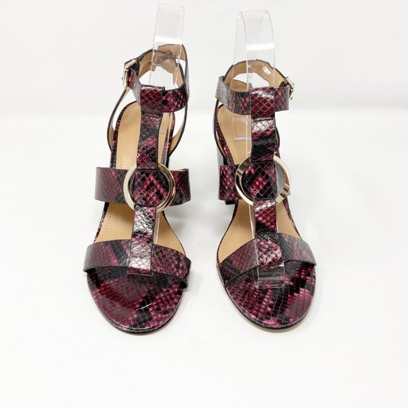 Marc Fisher Alina Open Toe Snakeskin Sandal NWT - Picture 2 of 7